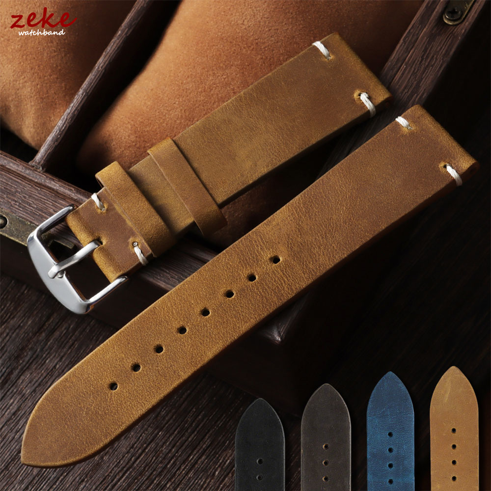Suede Strap Watch - Tali Jam Tangan Kulit Sapi Vintage