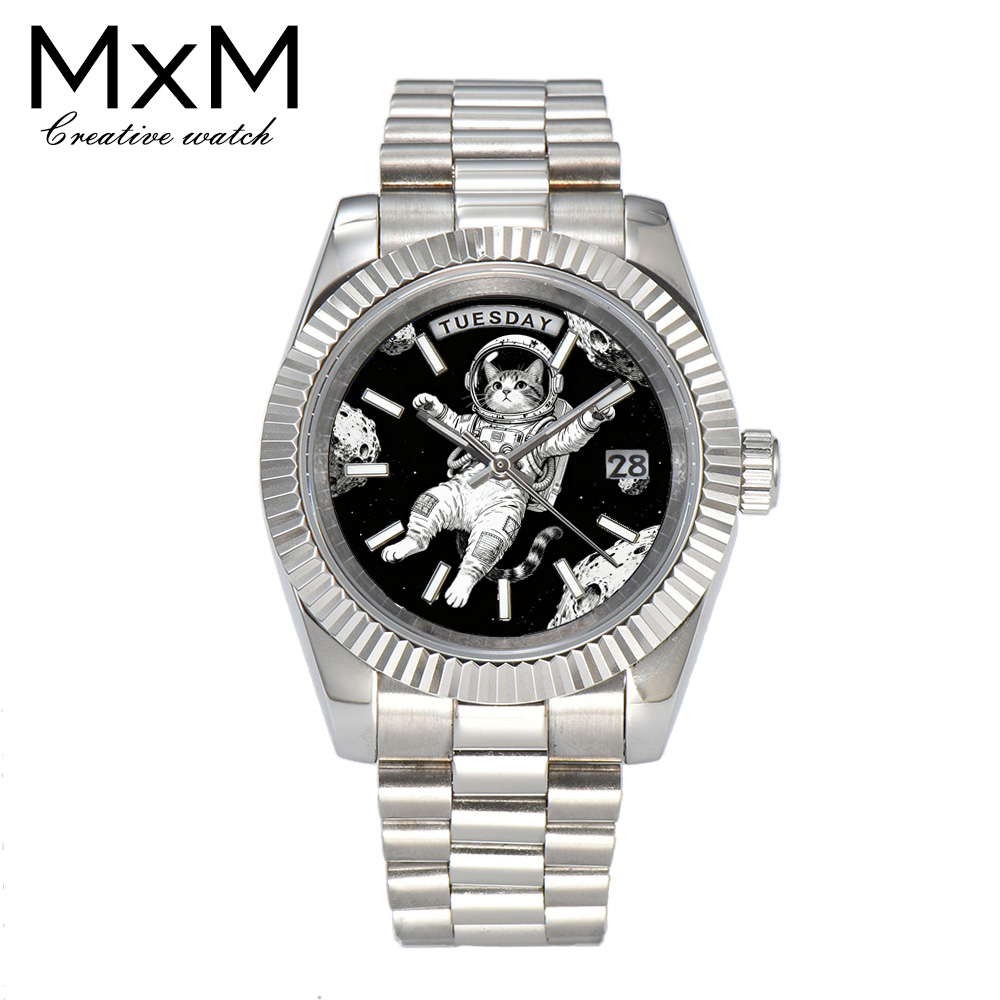 Stainless Bracelet Diver - Jam Tangan Pria Kreatif 40mm/36mm Miyota