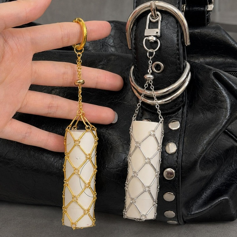 Mesh Strap Metal - Tas Jaring Logam Portabel untuk Wanita,