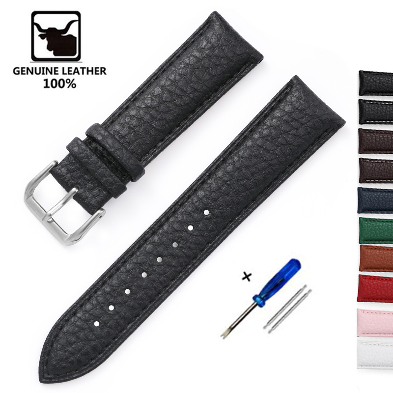 Suede Strap Watch - Pola Litchi gelang jam tangan kulit