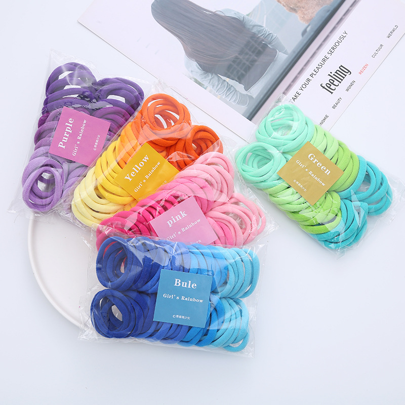 Silicone Band Women - 50 Buah/Set Ikat Rambut Dasar Wanita
