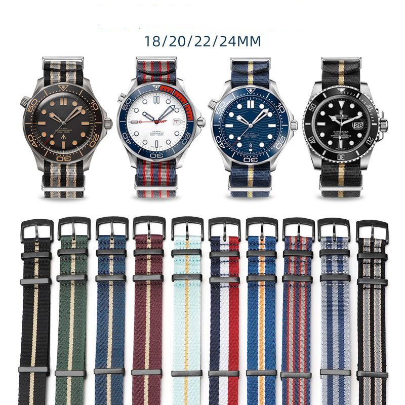 Nato Strap Nylon - Tali Jam Nilon Unggulan untuk OMEGA