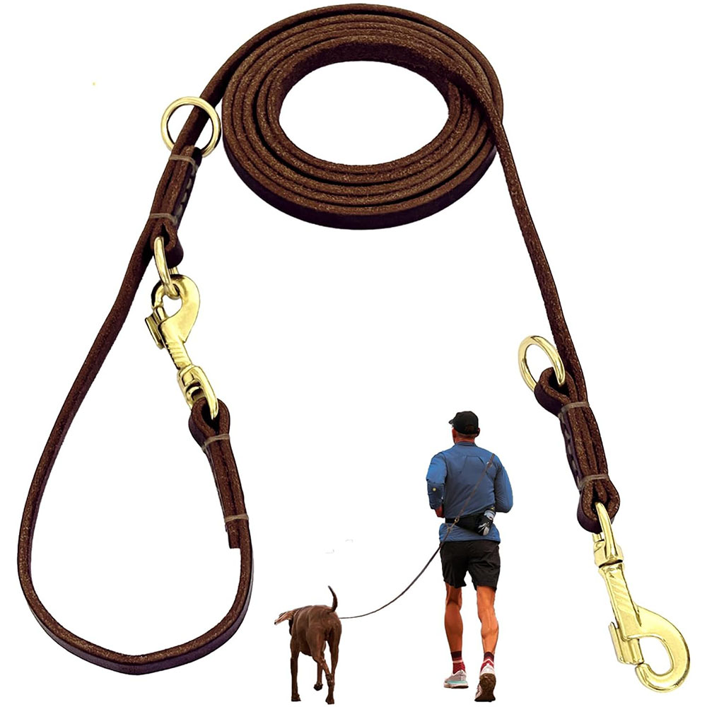 Leather Strap Quick Release - Tali Anjing Kulit Multifungsi, Tali Lari