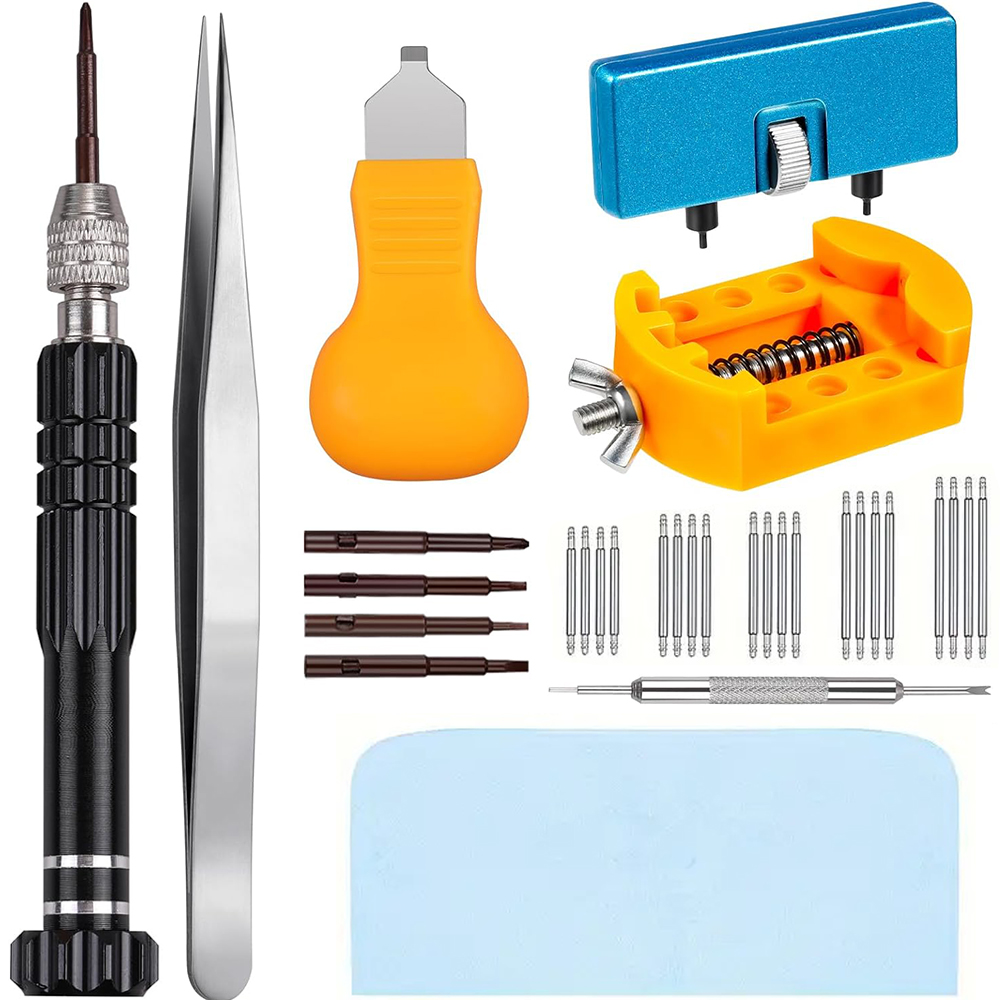 Spring Bar Tool Set - Kit pengganti baterai jam tangan, 32