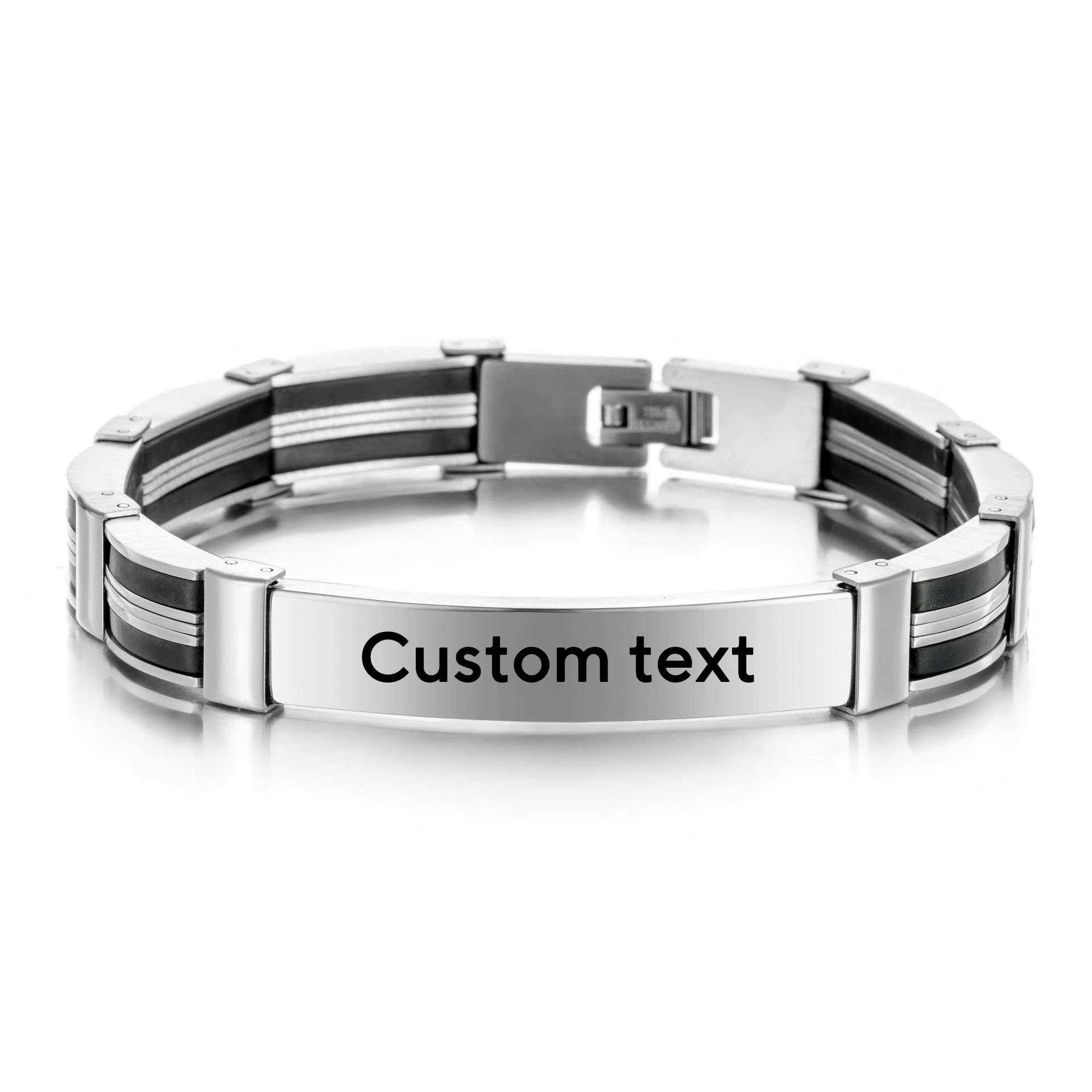 Silicone Band Women - Gelang Baja Tahan Karat Pria dengan