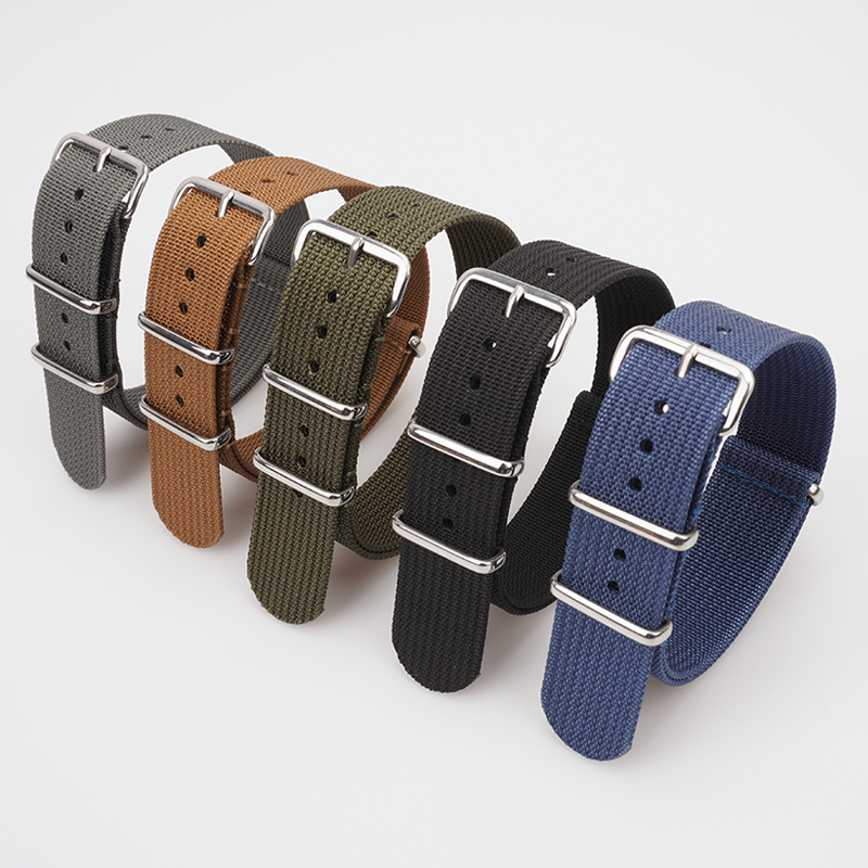 Nato Strap Nylon - Tali Nilon Bergaris untuk Pengganti Kain