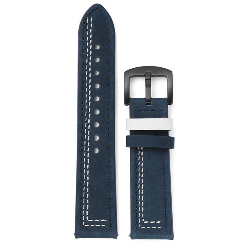 Leather Strap Quick Release - 18mm 20mm 22mm 24mm Kompatibel dengan