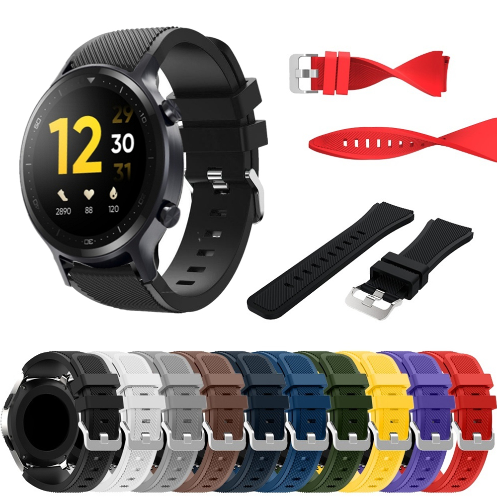 Silicone Watch Band 22Mm - Tali Silikon 22Mm untuk Jam Realme