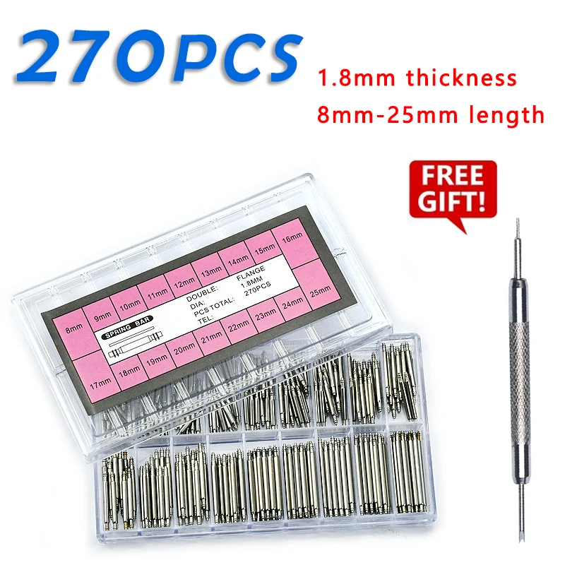 Spring Bar Tool Set - 270 Buah/Set Batang Pegas Baja Tahan