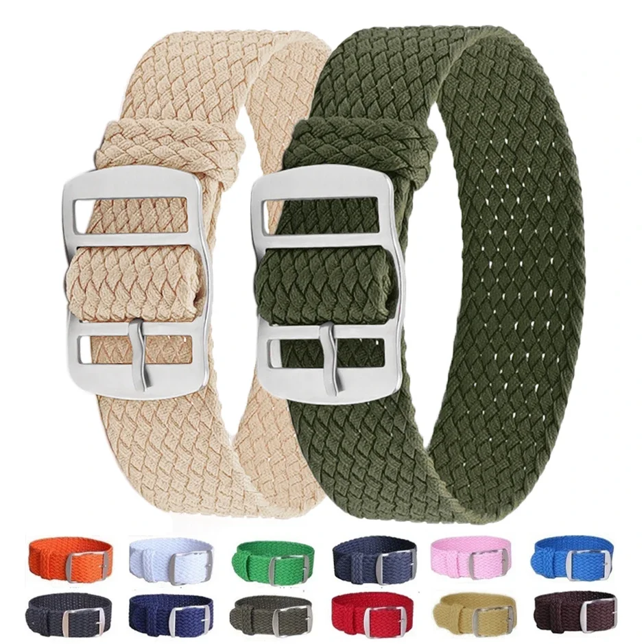 Gelang jam tangan nilon tenun  - Perlon Strap Woven ulasan dan harga