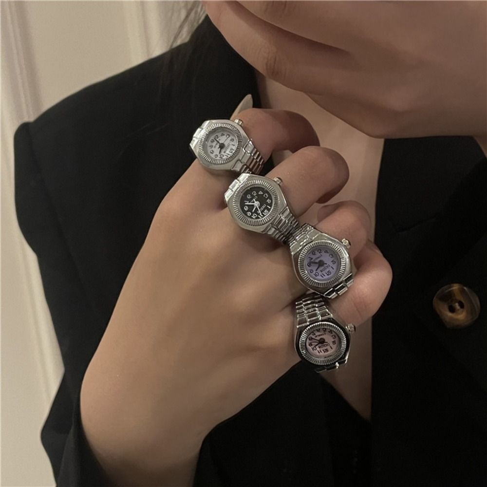 Cincin Jam Tangan Mini Punk Kr - Canvas Strap Watch ulasan dan harga