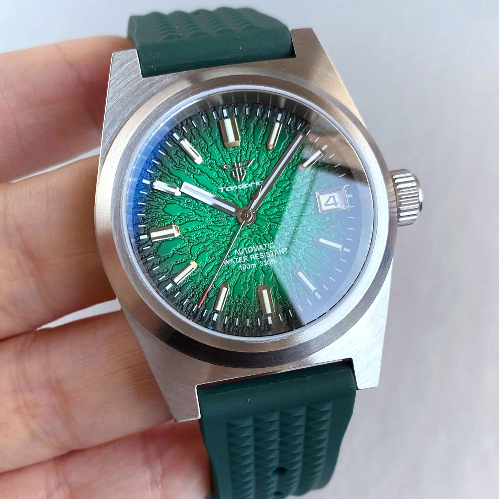 Jam Tangan Mekanik Baru 38mm P - Rubber Strap Diver ulasan dan harga