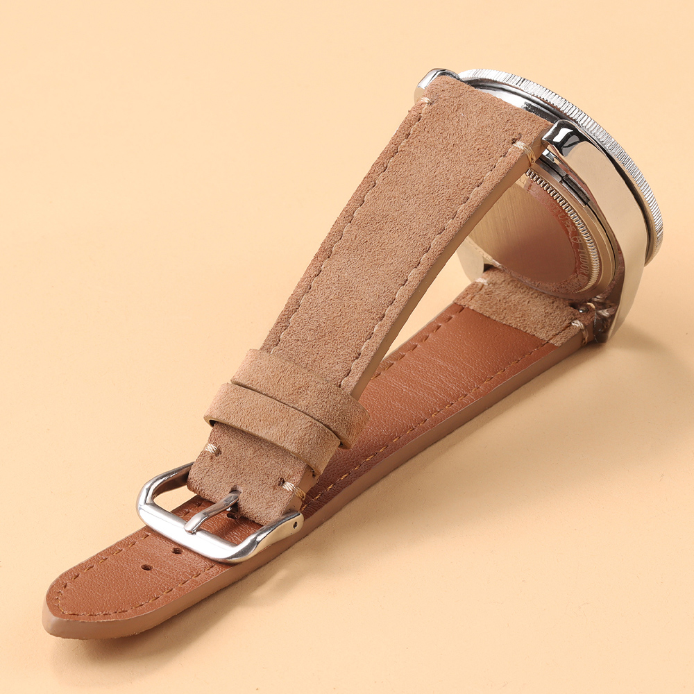 Tali kulit asli Retro Suede le - Suede Strap Watch ulasan dan harga