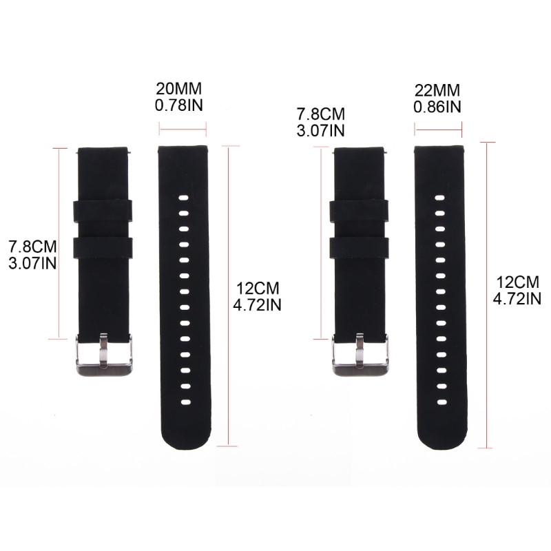 Tali Silikon 20/22Mm Gelang Ri - Silicone Watch Band 22Mm ulasan dan harga