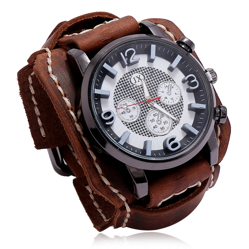 Jam tangan pria Retro baru jam - Leather Watch Band Men ulasan dan harga