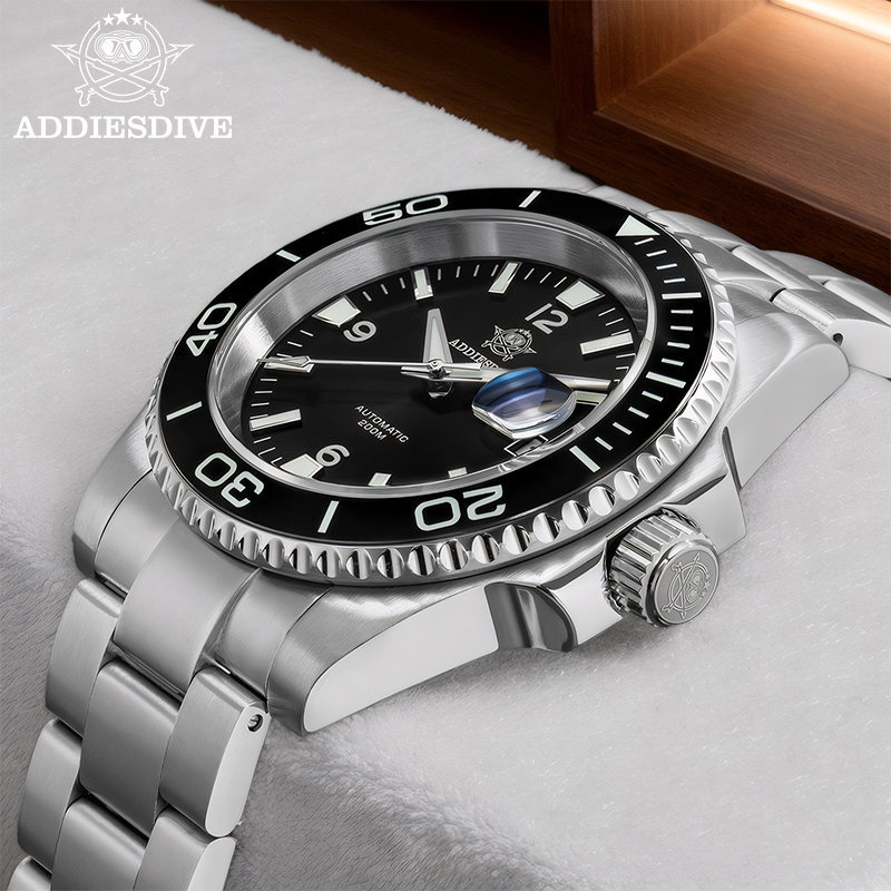 ADDIESDIVE Jam Tangan Hadiah M - Stainless Bracelet Diver ulasan dan harga