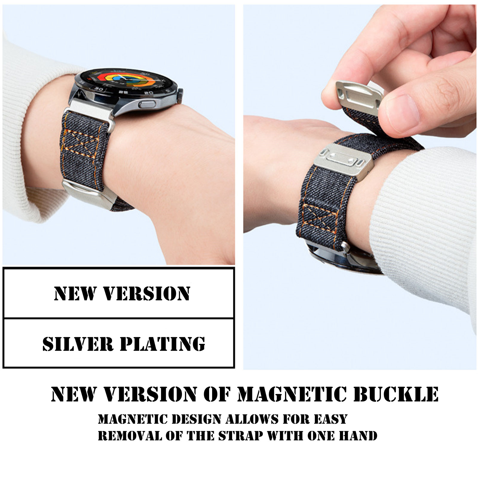 Tali Magnetik untuk Amazfit Fa - Canvas Strap Watch ulasan dan harga