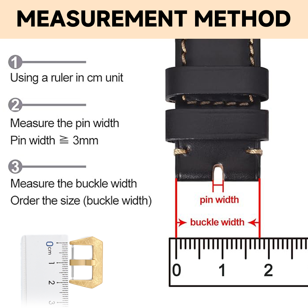 18mm 20mm 22mm Gesper Tali Jam - Leather Watch Band Men ulasan dan harga