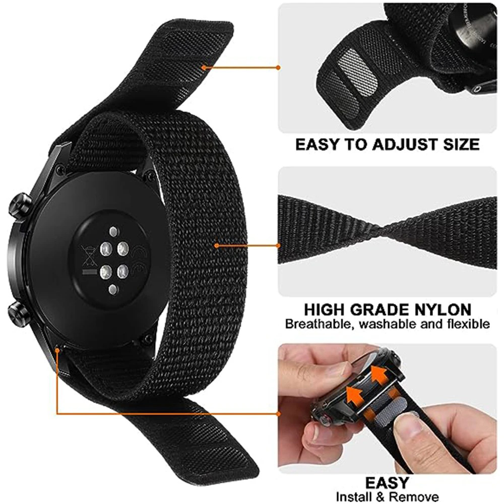 Tali Jam Tangan Nilon Hook Loo - Sport Loop Velcro ulasan dan harga