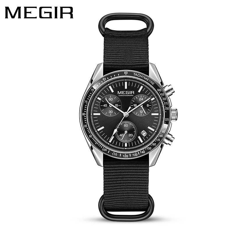MEGIR 2247 Jam Tangan Kuarsa M - Canvas Strap Watch ulasan dan harga