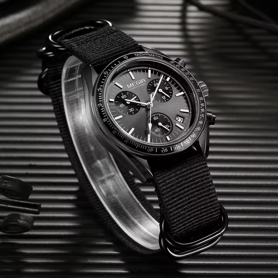 MEGIR 2247 Jam Tangan Kuarsa M - Canvas Strap Watch ulasan dan harga