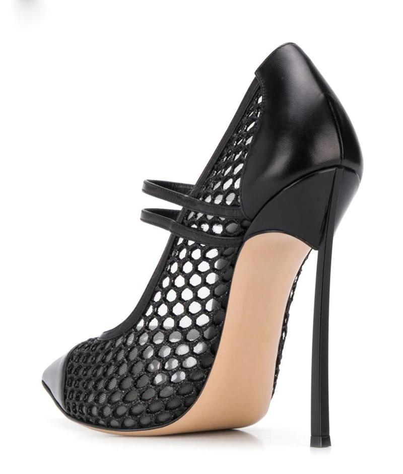 Sepatu Hak Tinggi Wanita Model - Mesh Strap Metal ulasan dan harga