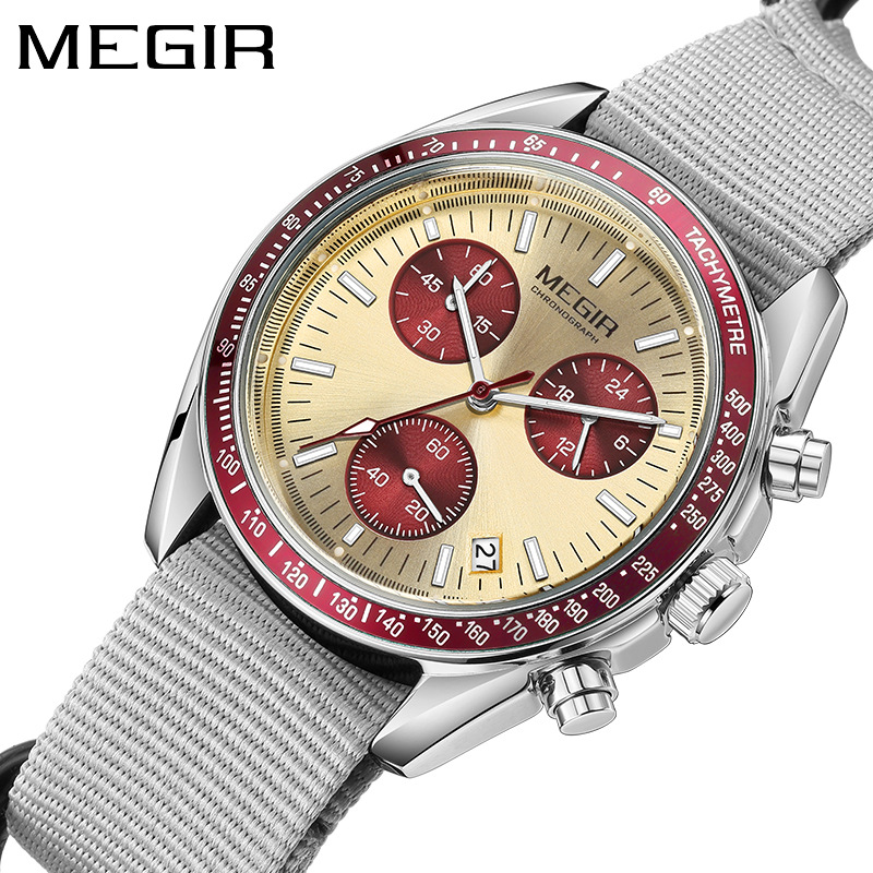 Jam Tangan Pria Mewah Baru MEG - Canvas Strap Watch ulasan dan harga