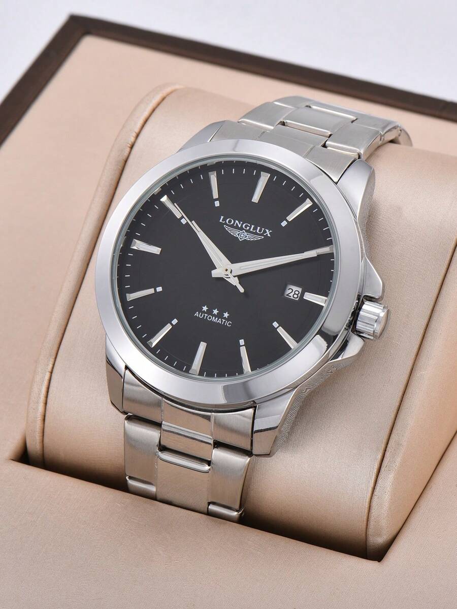 LONGLUX 1pc Jam Tangan Pria Ot - Butterfly Clasp Deployant ulasan dan harga