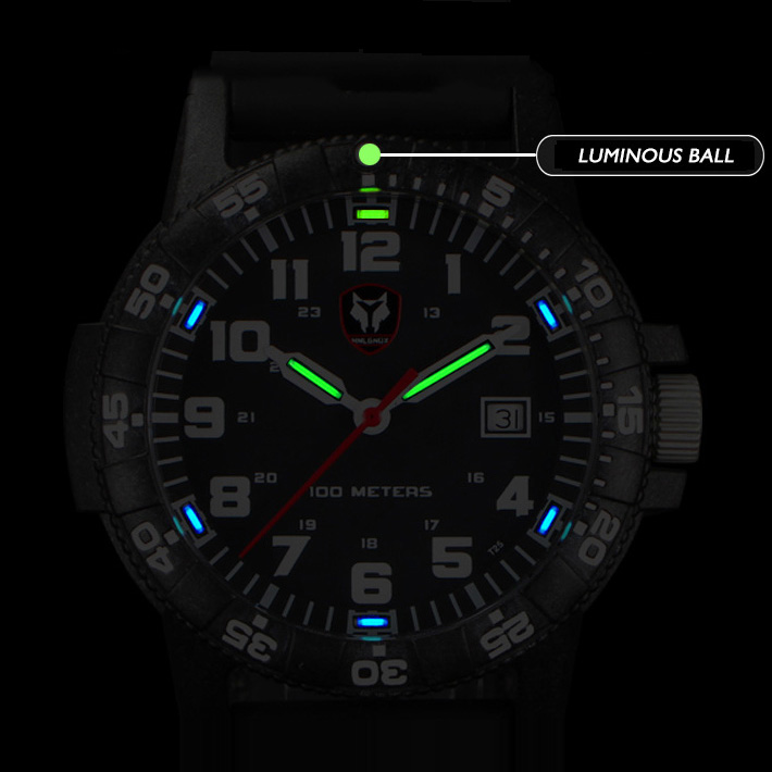Hnlgnox Jam Tangan Pilot Pria  - Rubber Strap Diver ulasan dan harga