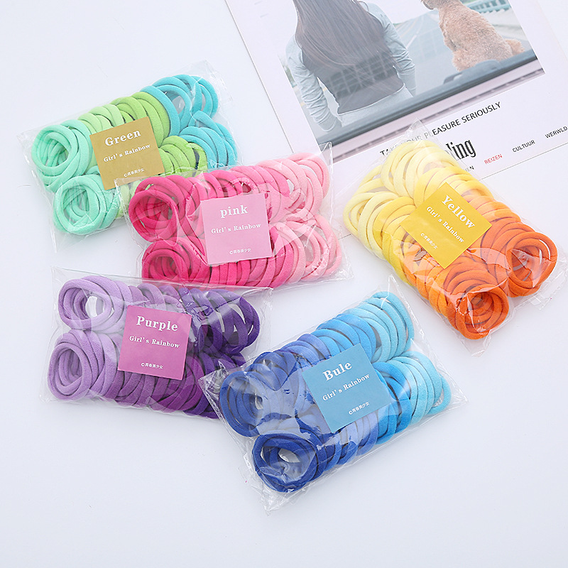 50 Buah/Set Ikat Rambut Dasar  - Silicone Band Women ulasan dan harga