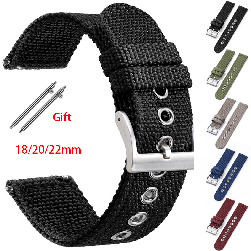 Gelang jam tangan nilon 18mm 2 - Nato Strap Nylon ulasan dan harga
