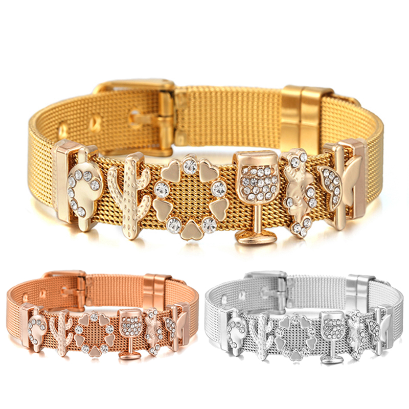Penjualan Terlaris Manik-Manik - Mesh Strap Metal ulasan dan harga