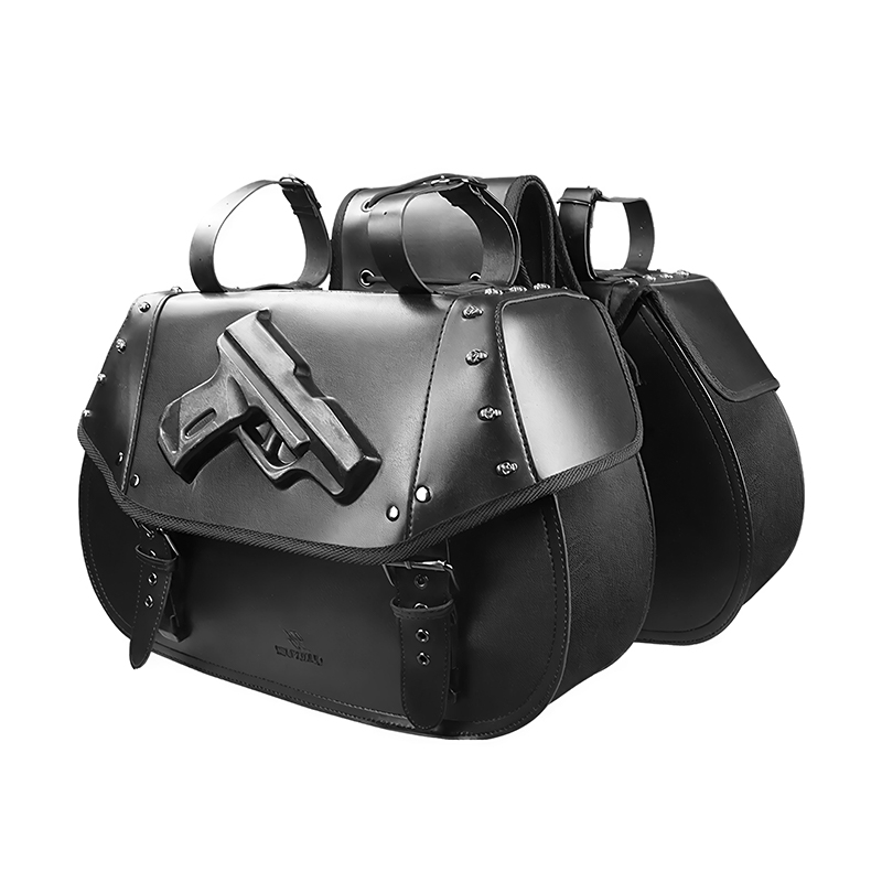 Tas Samping Motor Universal 34 - Leather Strap Quick Release ulasan dan harga