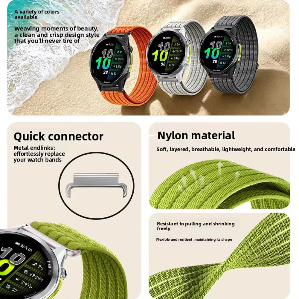Tali nilon 20mm 22mm untuk COR - Sport Loop Velcro ulasan dan harga