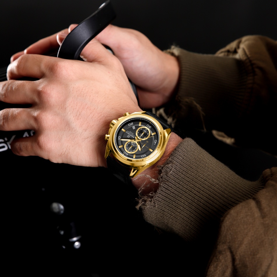 NAVIFORCE Jam Tangan Tangan Ta - Leather Watch Band Men ulasan dan harga