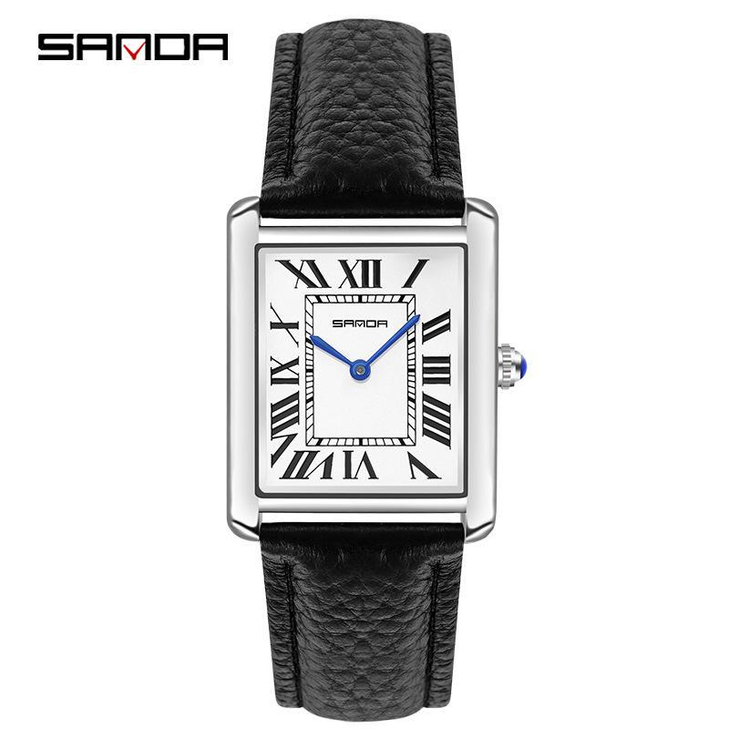 Sanda jam tangan persegi panja - Leather Watch Band Men ulasan dan harga
