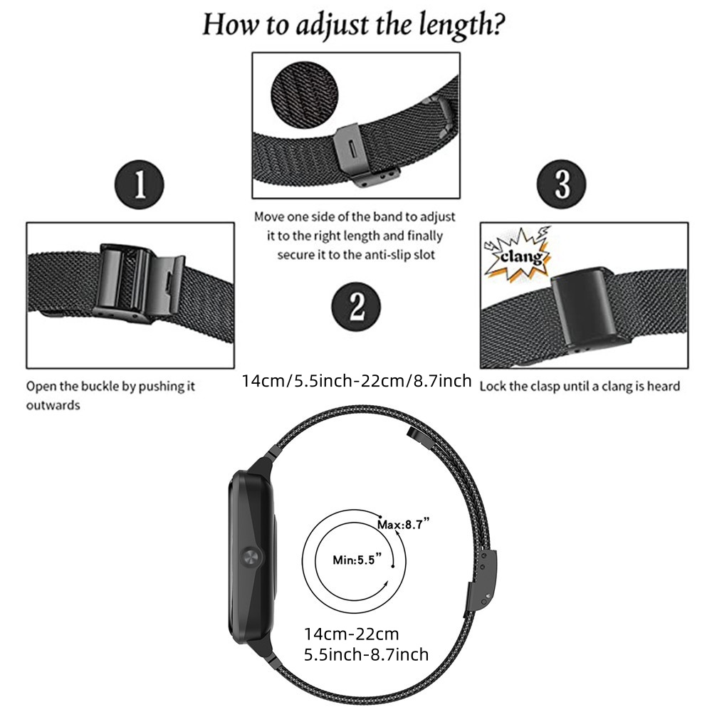 Tali Logam untuk Fitbit Versa  - Mesh Strap Metal ulasan dan harga