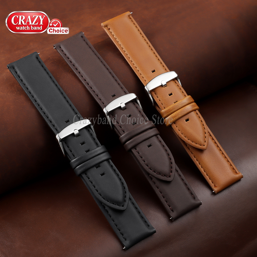 Tali Jam Tangan Kulit Sapi Ber - Leather Strap Quick Release ulasan dan harga