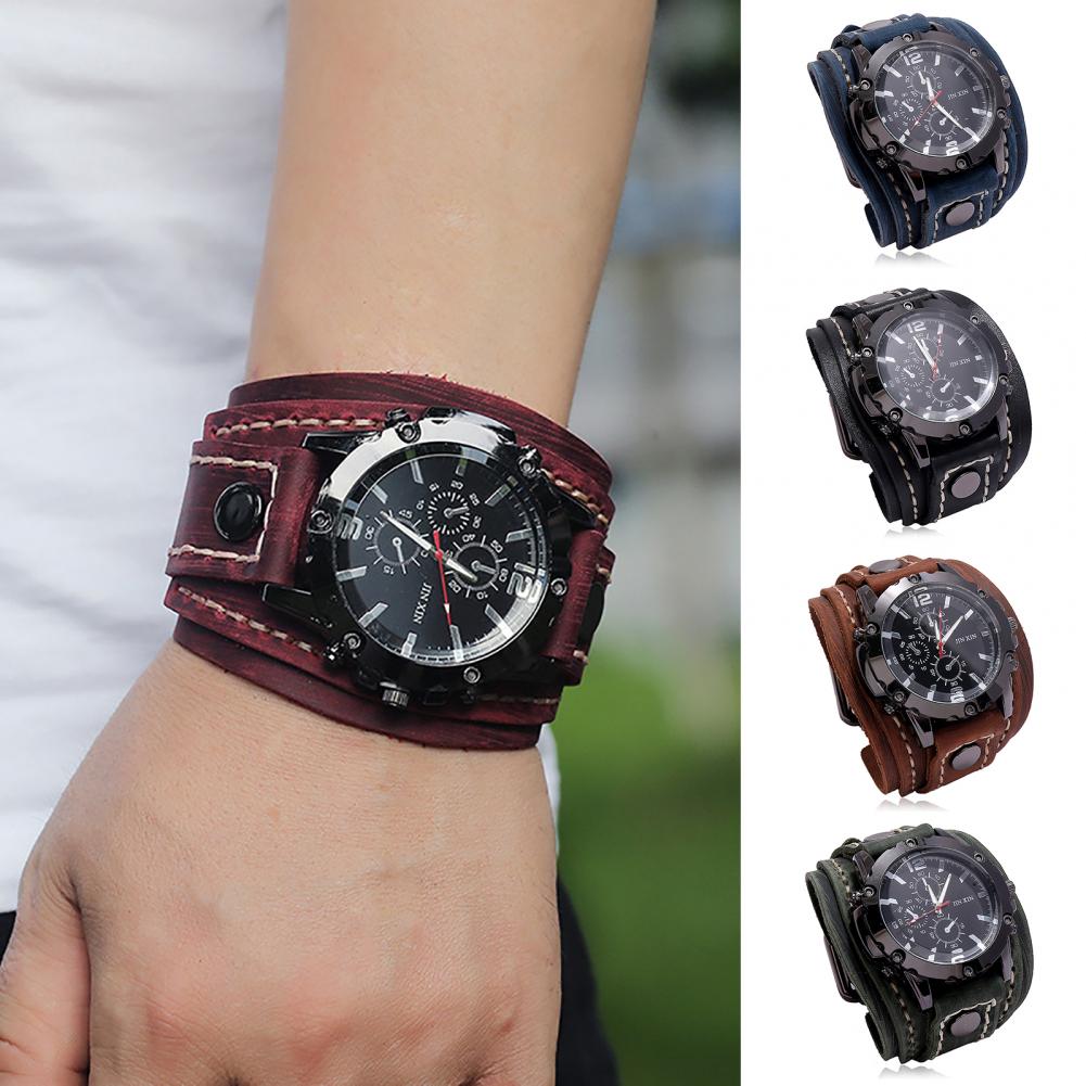 Jam tangan kuarsa pria Retro j - Leather Watch Band Men ulasan dan harga