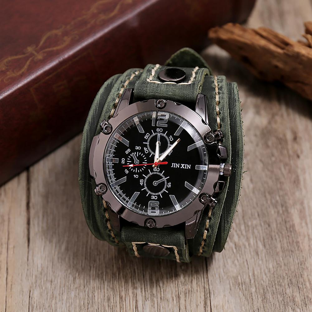 Jam tangan kuarsa pria Retro j - Leather Watch Band Men ulasan dan harga
