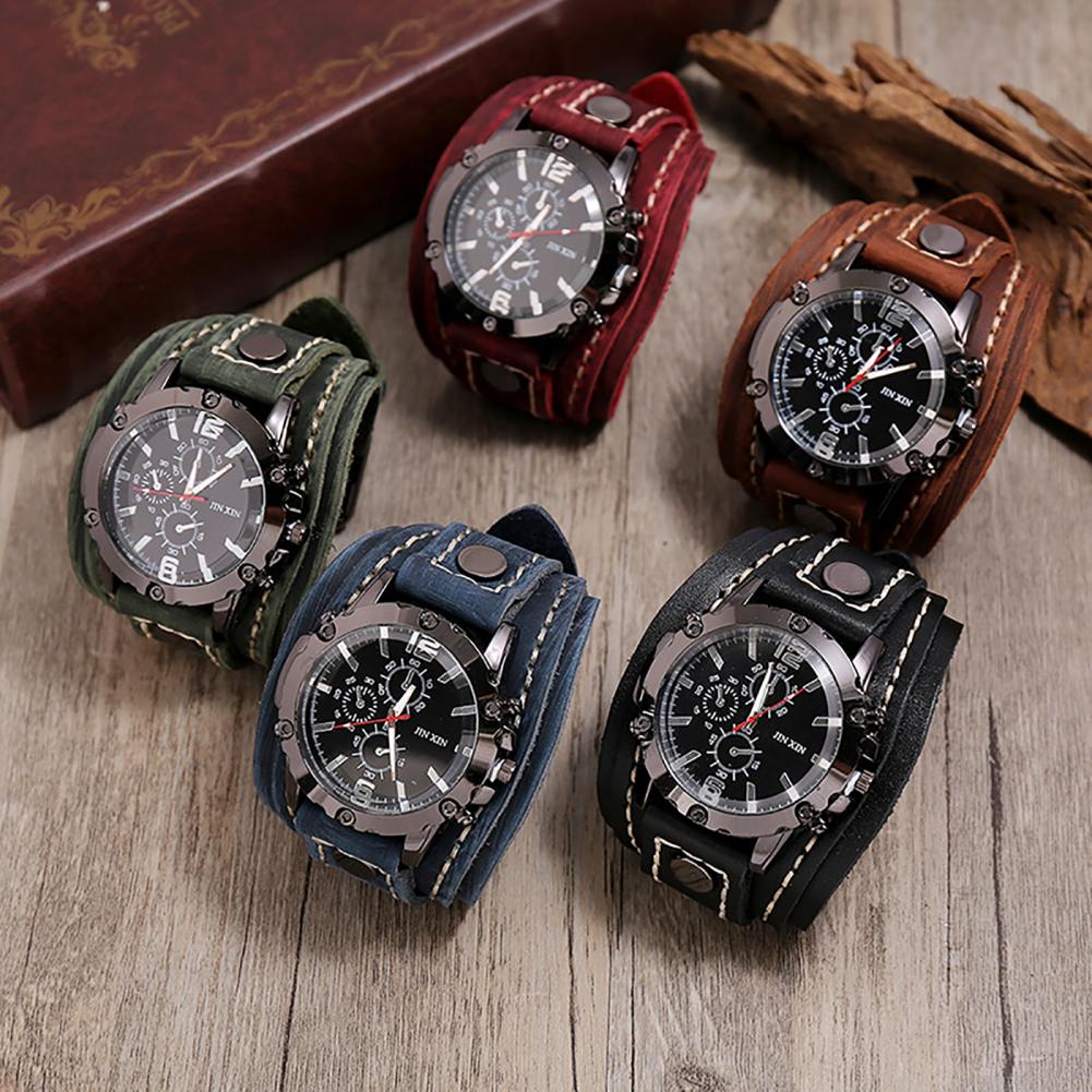 Jam tangan kuarsa pria Retro j - Leather Watch Band Men ulasan dan harga