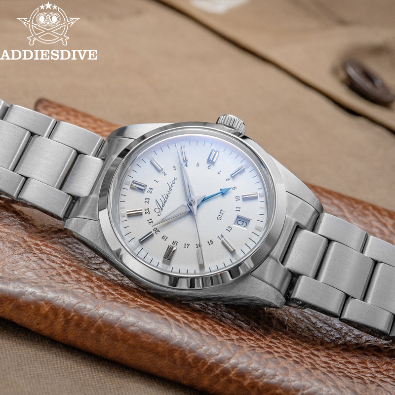 ADDIESDIVE Jam Tangan GMT Mewa - Stainless Bracelet Diver ulasan dan harga