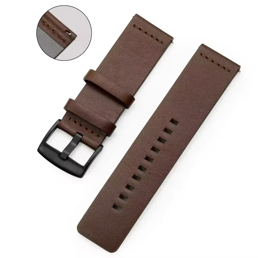 Tali jam tangan 20mm 22mm, tal - Leather Strap Quick Release ulasan dan harga