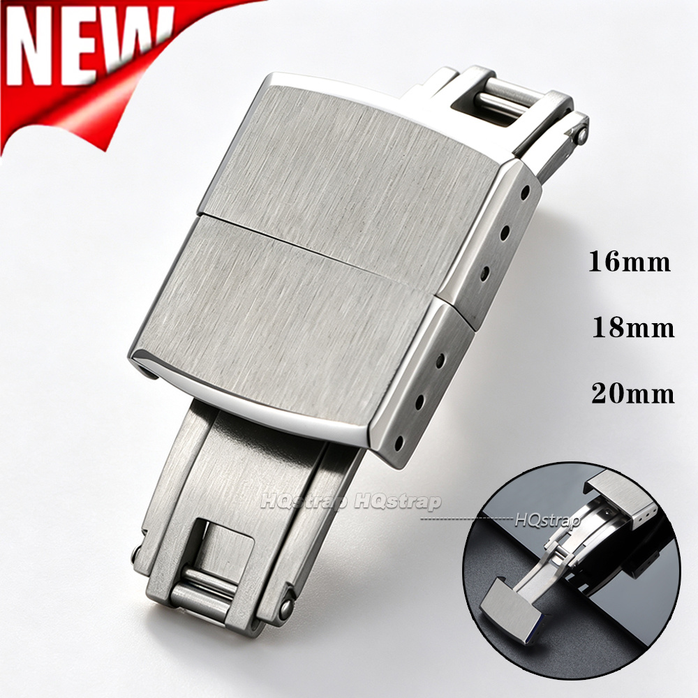 Gesper Jam Tangan Lipat 16mm 1 - Butterfly Clasp Deployant ulasan dan harga