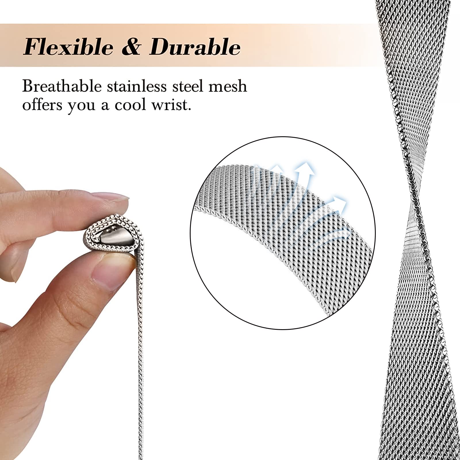 Milanese loop untuk fitbit cha - Milanese Loop Magnetic ulasan dan harga